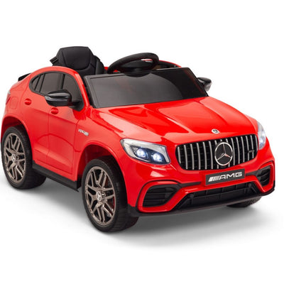 Licensed Red Mercedes Electric Ride On Car R/C Remote Leather Seat (Newest Versión )