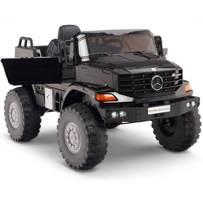 Licensed Black Mercedes 12V Ride On Truck R/C Remote ,Rubber Tires (Newest Version )