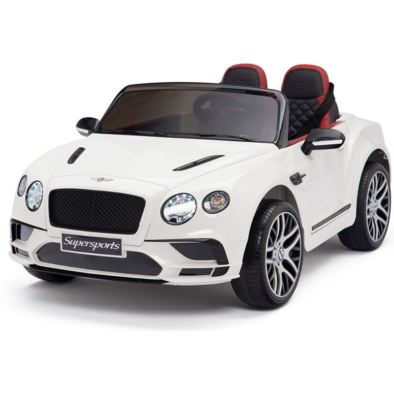 Licensed Bentley WHITE GT Super Sports RC/Remote Real EVA Rubber Tires (Newest Versión )