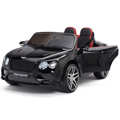 Licensed Bentley BLACK GT Super Sports RC/Remote Real EVA Rubber Tires (Newest Versión )