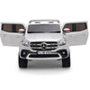 Licensed 4 Wheel Drive/AWD SILVER Mercedes Electric Truck R/C Remote Leather Seat