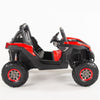 4X4 RED UTV Ride On R/C Remote Leather Seat and Real EVA Rubber Tires ( NEWEST VERSION )