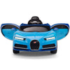 Licensed BLUE Bugatti Ride On Car R/C Remote Leather Seat Real EVA Rubber Tires (Newest Versión )