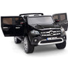 Licensed 4 Wheel Drive/AWD BLACK Mercedes Electric Truck R/C Remote Leather Seat