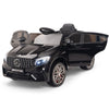 Licensed Black Mercedes Electric Ride On Car R/C Remote Leather Seat (Newest Versión )