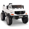 Licensed WHITE Mercedes 12V Ride On Truck R/C Remote ,Rubber Tires (Newest Version )