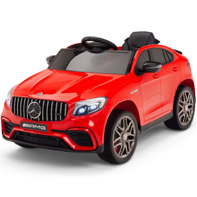 Licensed Red Mercedes Electric Ride On Car R/C Remote Leather Seat (Newest Versión )