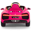 Licensed PINK Bugatti Ride On Car R/C Remote Leather Seat Real EVA Rubber Tires (Newest Version )