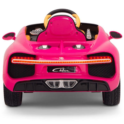 Licensed PINK Bugatti Ride On Car R/C Remote Leather Seat Real EVA Rubber Tires (Newest Version )