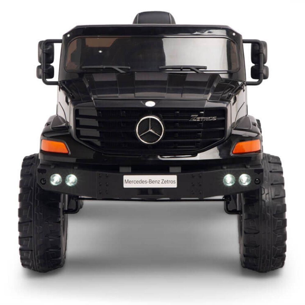 Licensed Black Mercedes 12V Ride On Truck R/C Remote ,Rubber Tires (Newest Version )