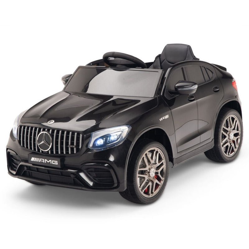 Licensed Black Mercedes Electric Ride On Car R/C Remote Leather Seat (Newest Versión )