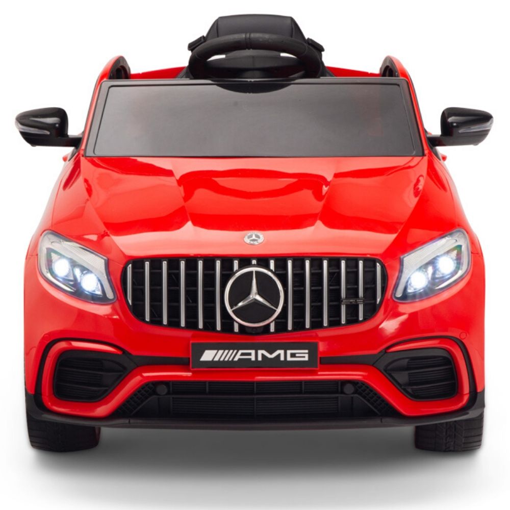 Licensed Red Mercedes Electric Ride On Car R/C Remote Leather Seat (Newest Versión )
