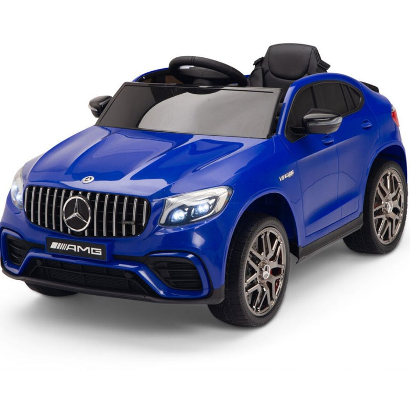 Licensed Blue Mercedes Electric Ride On Car R/C Remote Leather Seat (Newest Versión )
