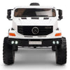 Licensed WHITE Mercedes 12V Ride On Truck R/C Remote ,Rubber Tires (Newest Version )