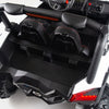 4X4 WHITE UTV Ride On R/C Remote Leather Seat and Real EVA Rubber Tires ( NEWEST VERSION )