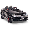 Licensed BLACK Lamborghini Ride On Car R/C Remote Leather Seat Real EVA Rubber Tires (Newest Versión )