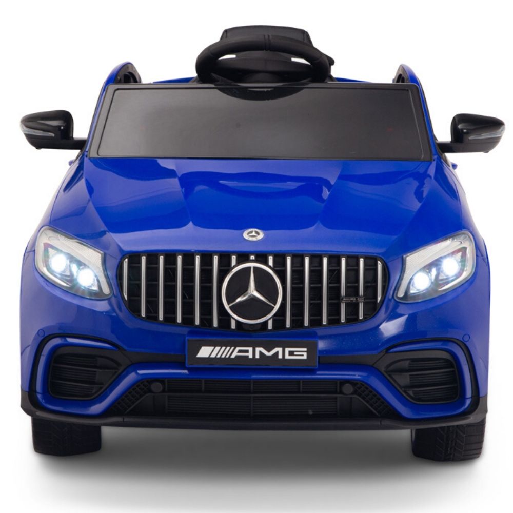 Licensed Blue Mercedes Electric Ride On Car R/C Remote Leather Seat (Newest Versión )