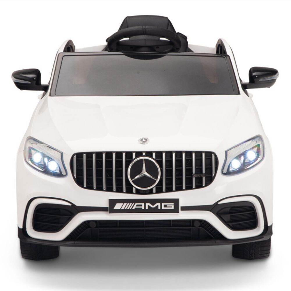 Licensed White Mercedes Electric Ride On Car R/C Remote Leather Seat (Newest Versión )