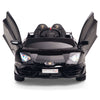 Licensed BLACK Lamborghini Ride On Car R/C Remote Leather Seat Real EVA Rubber Tires (Newest Versión )