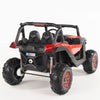 4X4 RED UTV Ride On R/C Remote Leather Seat and Real EVA Rubber Tires ( NEWEST VERSION )