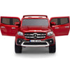 Licensed 4 Wheel Drive/AWD RED Mercedes Electric Truck R/C Remote Leather Seat