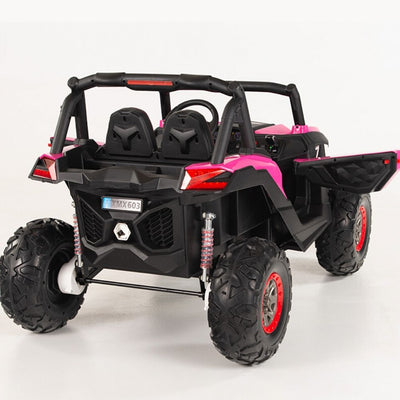 4X4 PINK UTV Ride On R/C Remote Leather Seat and Real EVA Rubber Tires ( NEWEST VERSION )