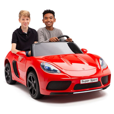 RED SUPER BIG 24V Ride On Car Powerful Motors,Real Rubber Tires (Newest Versión)