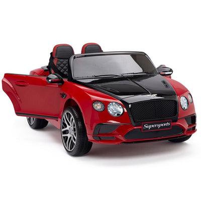 Licensed Bentley BLACK-RED GT Super Sports RC/Remote Real EVA Rubber Tires (Newest Versión )