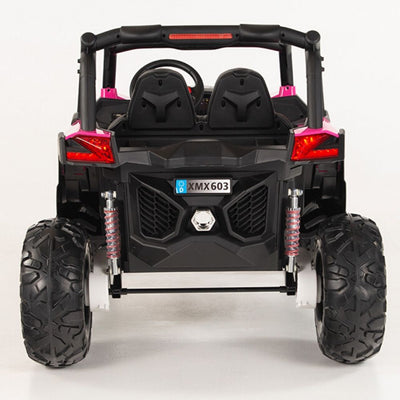 4X4 PINK UTV Ride On R/C Remote Leather Seat and Real EVA Rubber Tires ( NEWEST VERSION )