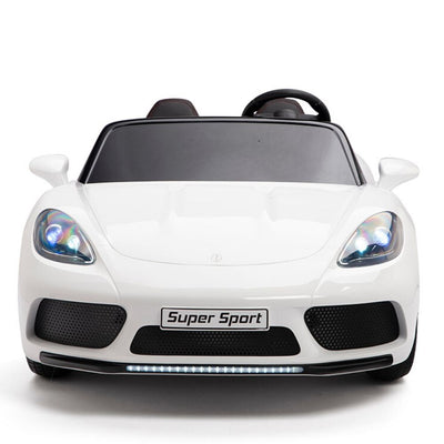 WHITE SUPER BIG 24V Ride On Car Powerful Motors,Real Rubber Tires (Newest Versión)