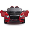 Licensed Bentley BLACK-RED GT Super Sports RC/Remote Real EVA Rubber Tires (Newest Versión )