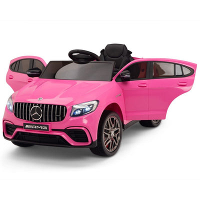 Licensed Pink Mercedes Electric Ride On Car R/C Remote Leather Seat (Newest Versión )