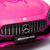 Pink  Licensed Mercedes GTR with RC Remote,2 Leather Seat,Painted and Real EVA Rubber Tires ( Newest Versión).