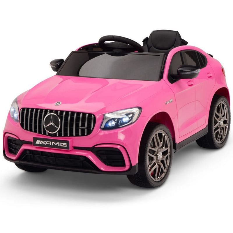 Licensed Pink Mercedes Electric Ride On Car R/C Remote Leather Seat (Newest Versión )