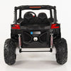 4X4 BLACK UTV Ride On R/C Remote Leather Seat and Real EVA Rubber Tires ( NEWEST VERSION )