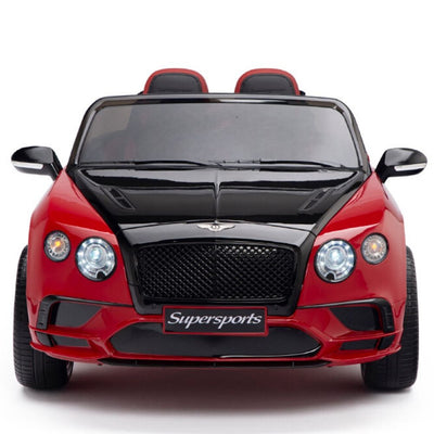 Licensed Bentley BLACK-RED GT Super Sports RC/Remote Real EVA Rubber Tires (Newest Versión )