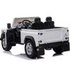 Licensed 4X4 WHITE Defender Ride On With Leather Seat R/C Remote and Rubber Tires ( NEWEST VERSION )