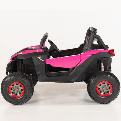 4X4 PINK UTV Ride On R/C Remote Leather Seat and Real EVA Rubber Tires ( NEWEST VERSION )