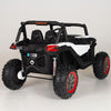 4X4 WHITE UTV Ride On R/C Remote Leather Seat and Real EVA Rubber Tires ( NEWEST VERSION )