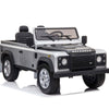 Licensed 4X4 SILVER Defender Ride On With Leather Seat R/C Remote and Rubber Tires ( NEWEST VERSION )