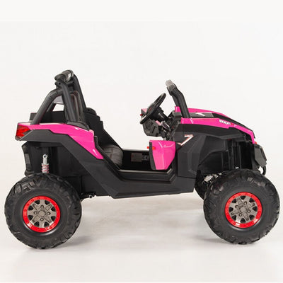 4X4 PINK UTV Ride On R/C Remote Leather Seat and Real EVA Rubber Tires ( NEWEST VERSION )