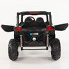 4X4 BLACK UTV Ride On R/C Remote Leather Seat and Real EVA Rubber Tires ( NEWEST VERSION )