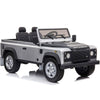 Licensed 4X4 SILVER Defender Ride On With Leather Seat R/C Remote and Rubber Tires ( NEWEST VERSION )