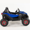 4X4 BLUE UTV Ride On R/C Remote Leather Seat and Real EVA Rubber Tires ( NEWEST VERSION )