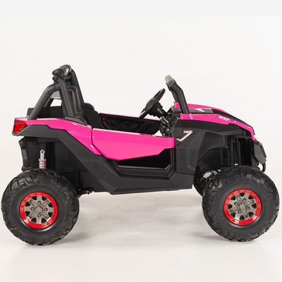 4X4 PINK UTV Ride On R/C Remote Leather Seat and Real EVA Rubber Tires ( NEWEST VERSION )