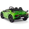 Licensed Green Lamborghini Ride On Car R/C Remote Leather Seat Real EVA Rubber Tires (Newest Versión )