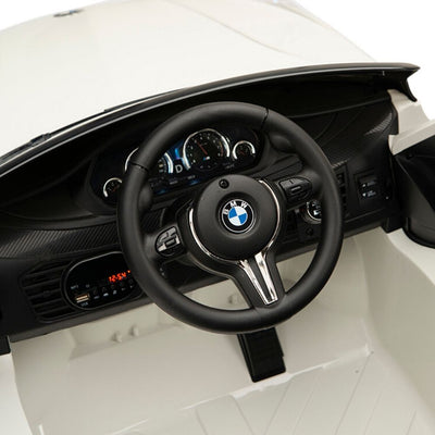 Licensed WHITE BMW Ride On car with R/C Remote and Leather Seat (NEWEST VERSION )