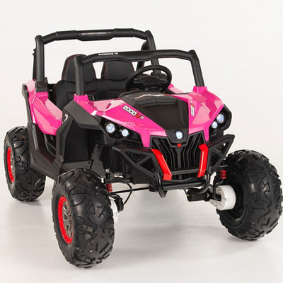 4X4 PINK UTV Ride On R/C Remote Leather Seat and Real EVA Rubber Tires ( NEWEST VERSION )