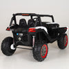 4X4 WHITE UTV Ride On R/C Remote Leather Seat and Real EVA Rubber Tires ( NEWEST VERSION )