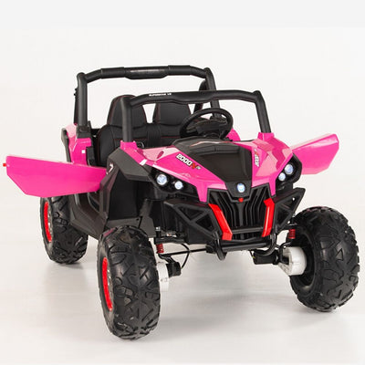 4X4 PINK UTV Ride On R/C Remote Leather Seat and Real EVA Rubber Tires ( NEWEST VERSION )